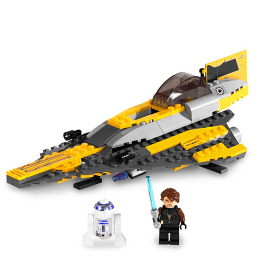 

In stock 05144 Genuine 277Pcs/Set Star Wars Series Anakin's Jedi Starfighter Model Building Block Toys Compatible 75214