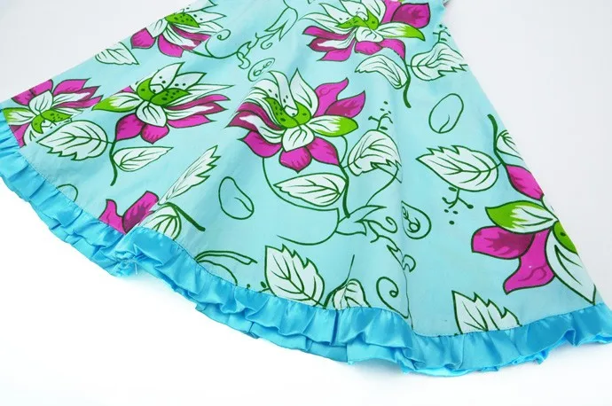 Baby girls dress suspender summer style Floral Toddler girls dress hot sale party children clothing frock vestido roupa infanti (6)