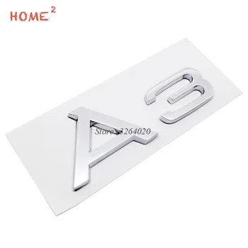 

Car Accessories 3D Plastic Emblem Stickers Badge Decals Auto Styling for A3 Logo for Audi A3 A4L Q3 Q5 Q7 S3 S5 A6 B8 C6 Quattro