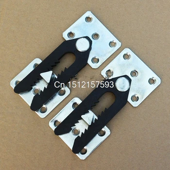 

2 x Sofa Couch Sectional Furniture Connector Joint Snap Alligator Style