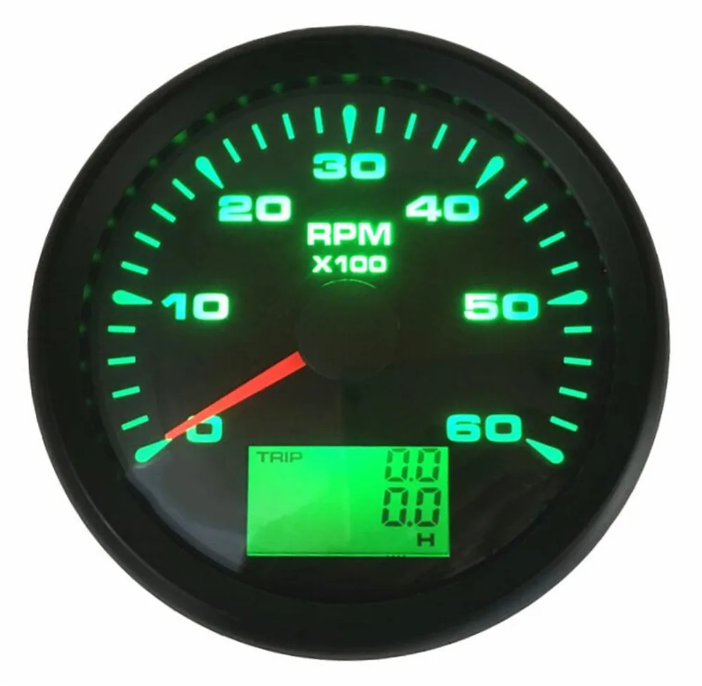 

1pc New Style 0-6000RPM Tachometers Modification 85mm Rev Counters Lcd Revolution Meters with 8 Kinds Backlight Color for Auto