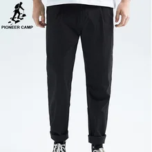 Пионерский лагерь, новинка, повседневные мужские штаны, хлопковые свободные штаны, брюки с крестиками, модные удобные осенние однотонные штаны для мужчин AXX901608