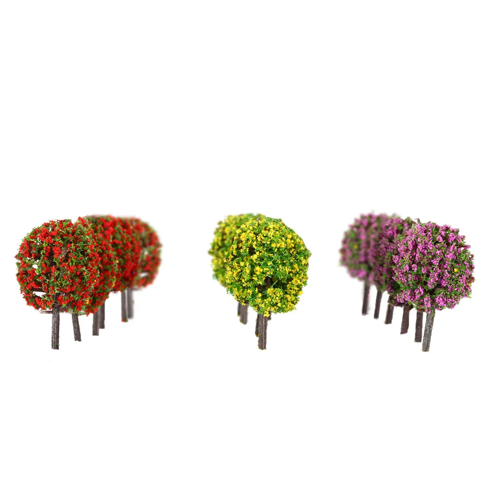 Новинка 30 шт. разноцветные миниатюрные цветы в форме шара 3 цвета|tree model|model traintrain
