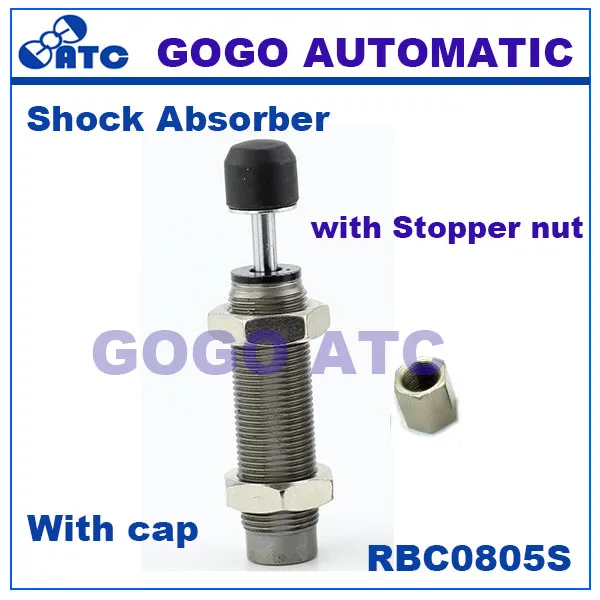 Pneumatic Air Cylinder Shock Absorber with Stopper nut RBC0805S O.D