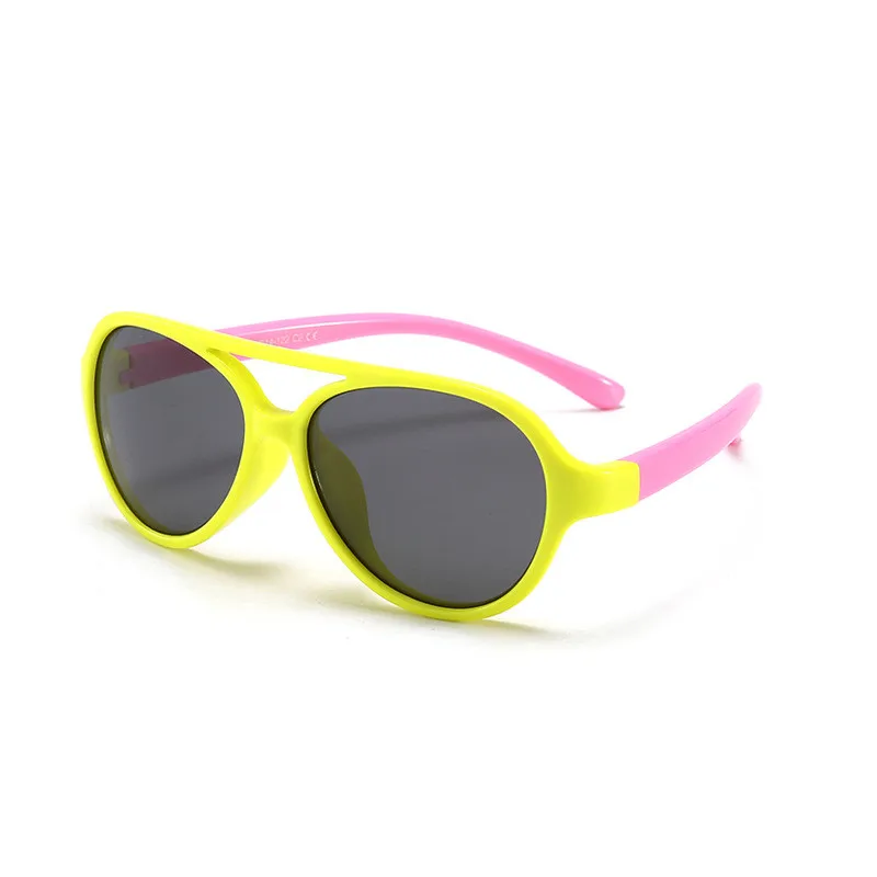 Гибкий TR90 очки Детские поляризованные Овальные Солнцезащитные очки UV400 аксессуары для глаз, солнцезащитные очки, для девочек очки для мальчиков оттенки
