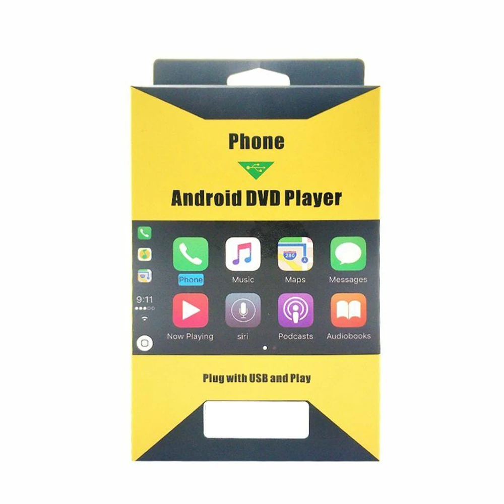 USB CarPlay беспроводной адаптер HD дисплей для Android головное устройство Zbox2 Plug and Play