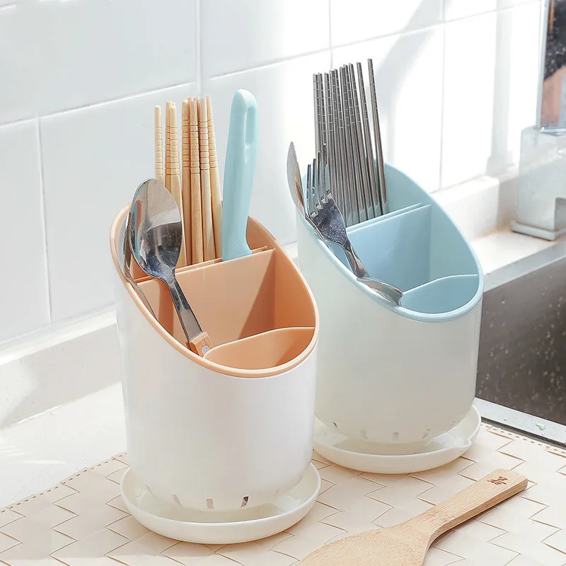 

Tableware Knife Fork Spoon Storage Box Drain Rack Chopsticks Partition Cage Cutlery Holder Storage Tool Kitchen Organizer