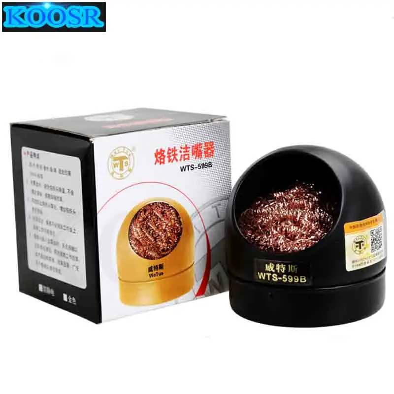 

2pcs Welding Soldering Solder Iron Tip Cleaner Cleaning Steel Wire With Stand Set 100% Brand new and high quality!