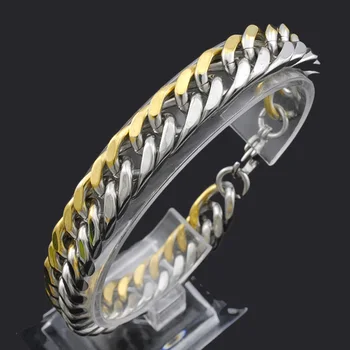 

ATGO 316L Stainless Steel Bracelet Punk Biker High Quality charms women gift party punk hip hop style BB600