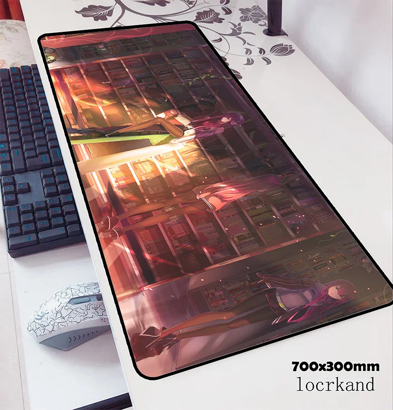 Коврик для мыши steins gate 70x30 см игровой коврик профессиональный настольный