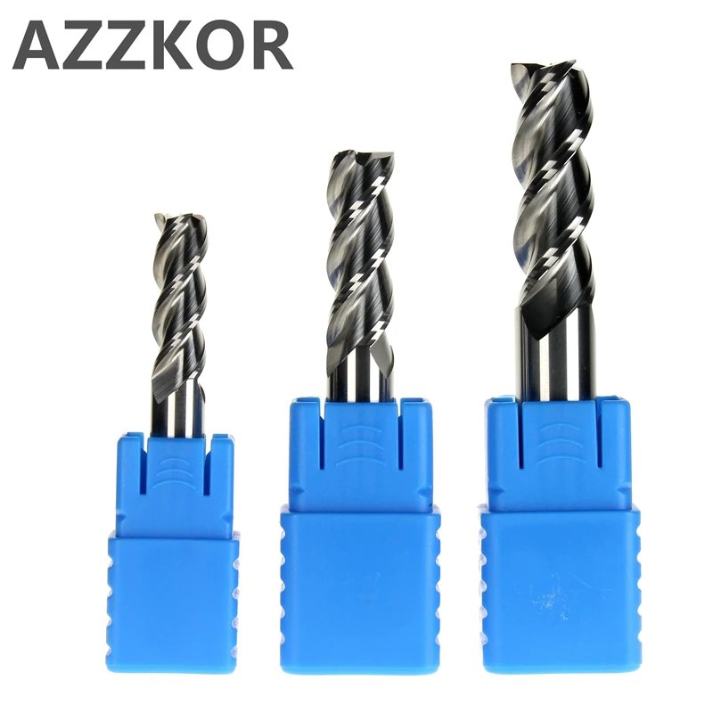 

Milling Cutter Alloy Coating Tungsten Steel Tool By Aluminum Cnc Maching 3 Blade Endmills Top Milling Cutter Wood 3x3x8Cx50L
