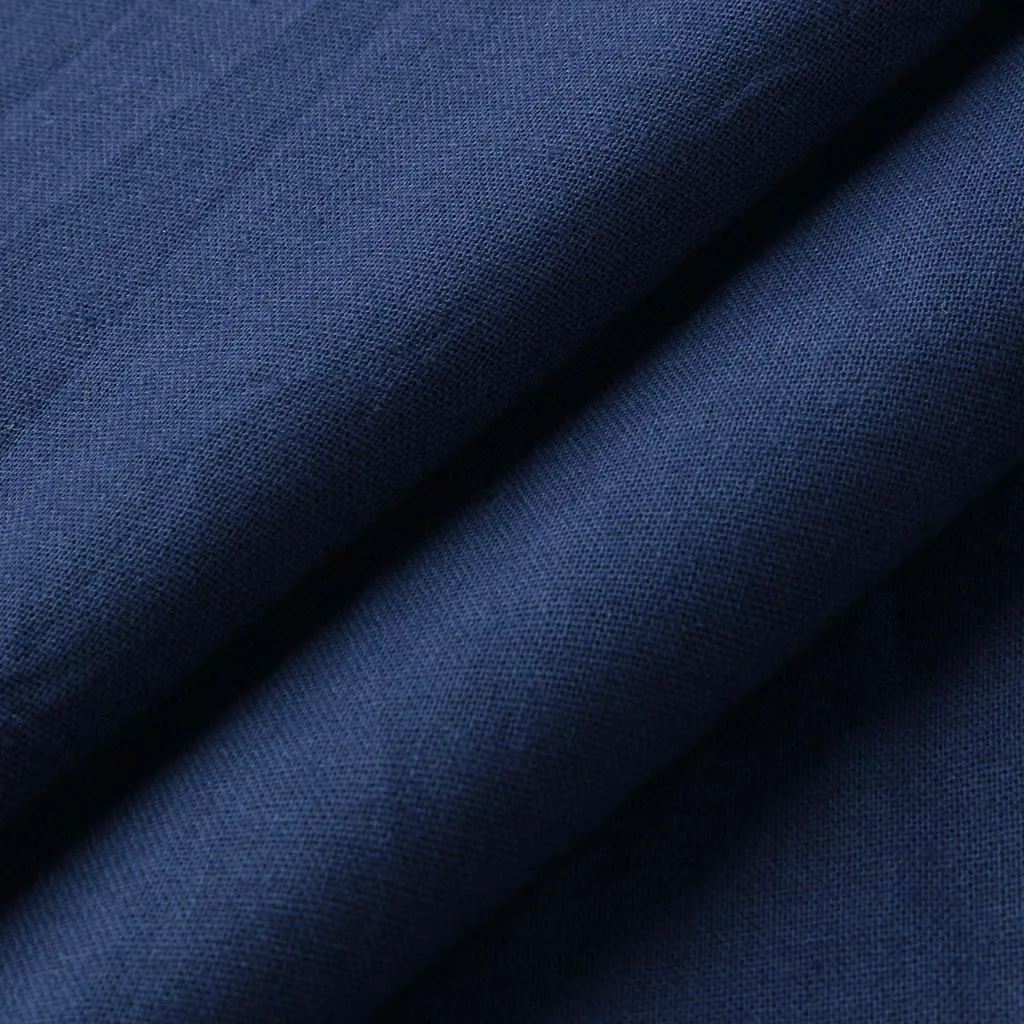 Женское свободное платье с карманами Robe de dames повседневное длинное однотонное