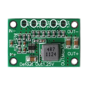 

DC Buck Step Down Power Converter Board 5-16V To 1.25V 1.5V 1.8V 2.5V 3.3V 5V 3A