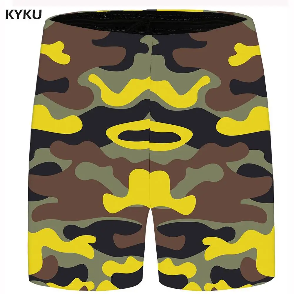 Бренд KYKU, радужные короткие мужские Разноцветные пляжные шорты, летние клетчатые красивые повседневные шорты Карго, крутые мужские шорты с аниме, новинка - Цвет: Mens Shorts 17