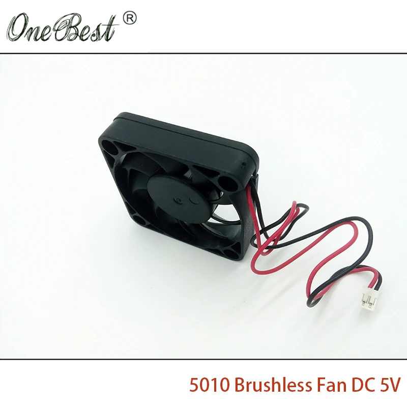 5010 бесщеточный вентилятор DC 5V 0.14A 50X50X10mm PH2.0 2Pin маленький источник питания 5 см 50 мм