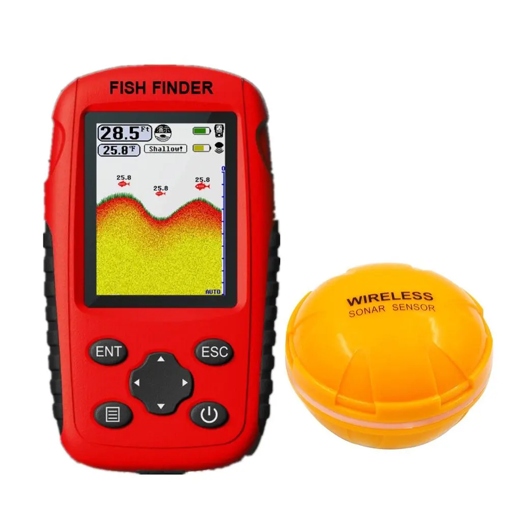 

Smart Portable Fish Finder Echo Sounder with Wireless Sonar Sensor for Depth Sea Lake Fish Detector Device