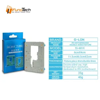 

High temperature resistance Mobile Phone Motherboard Double-side used Fixture for iPhone X Motherboard Test Repairing Tool