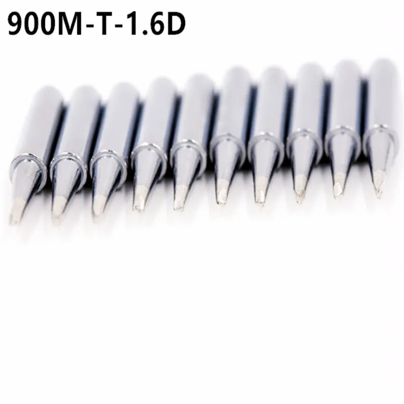 

SZBFT 10pcs/lot Lead-free Good quality solder iron tip 900M-T-1.6D for hakko aoyue atten ect 907 handle free shipping