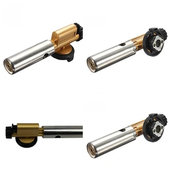 

good quality 1PCS Portable Torch Flame Gun Maker Lighter Electronic Ignition for Welding Camping Picnic BBQ Copper Gas Burners