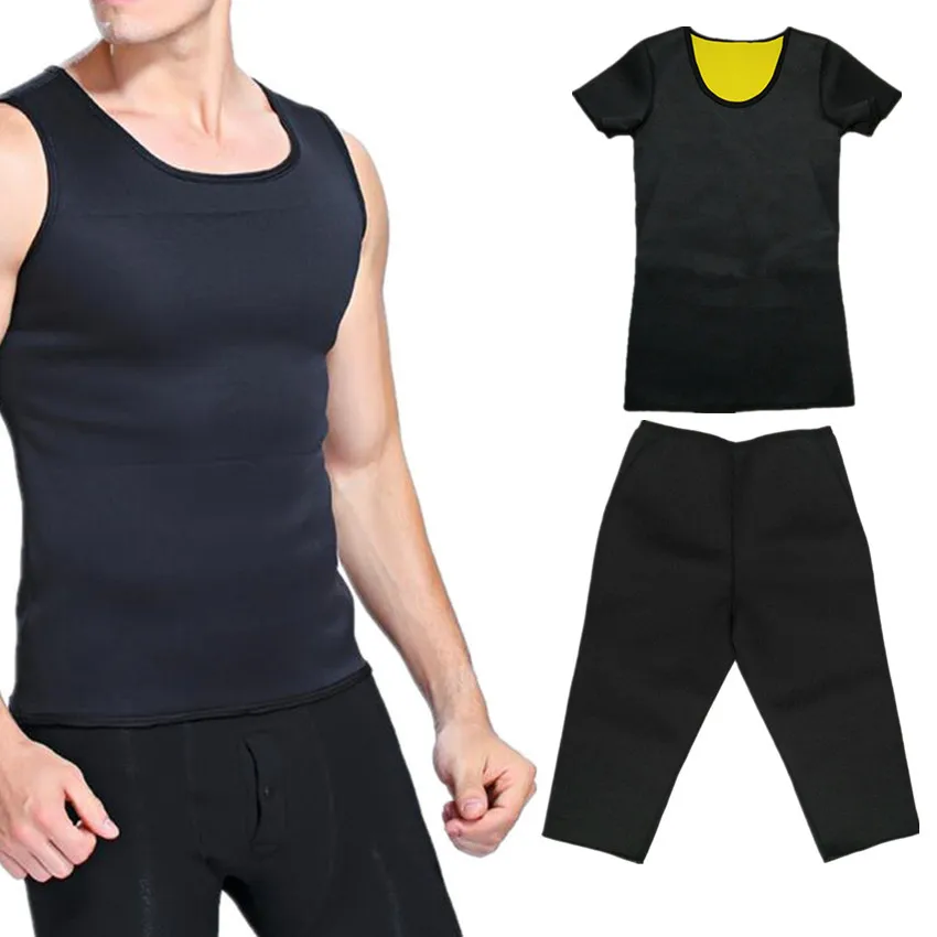 

chenye Men's Compression Body Shaper shirt Slimming Pants Unisex Shapers Vest Sweat Waist Trainer men's Shapewear Control Short