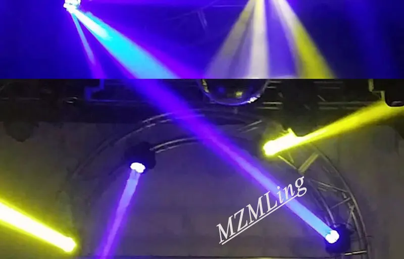 Светодиодный 4x25 Вт RGBW Луч светильник DMX512 движущийся головной светильник Профессиональный DJ/бар/вечерние/шоу/сценический светильник светодиодный сценический станок