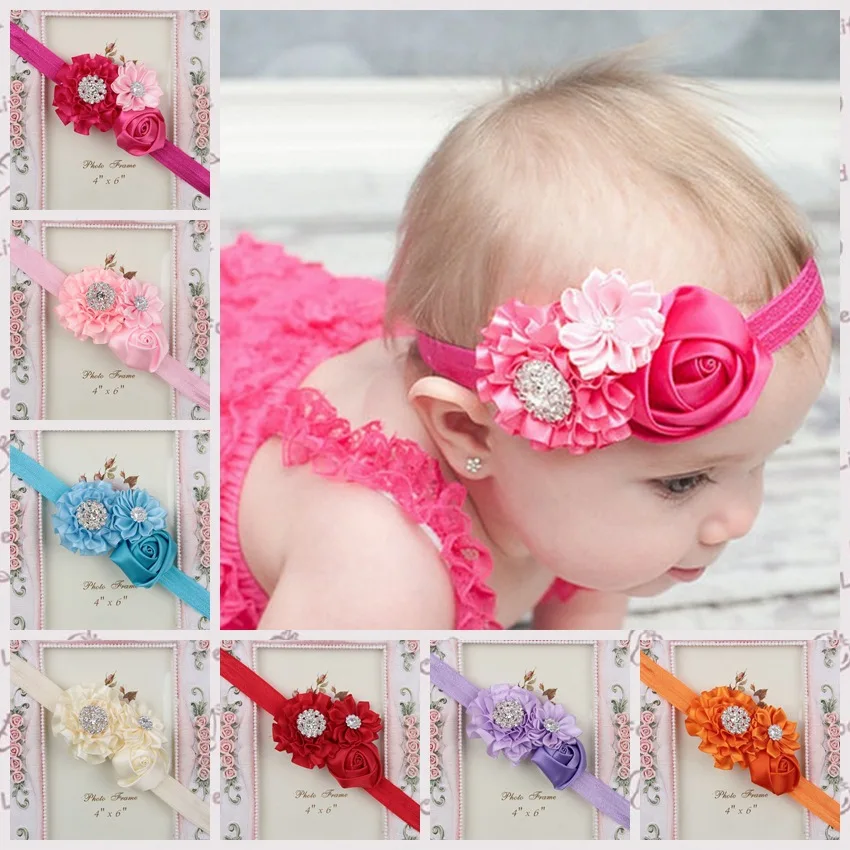 

Yundfly Chic Toddler Baby Ribbon Flower Headband Elastic Newborn Girls Headwear