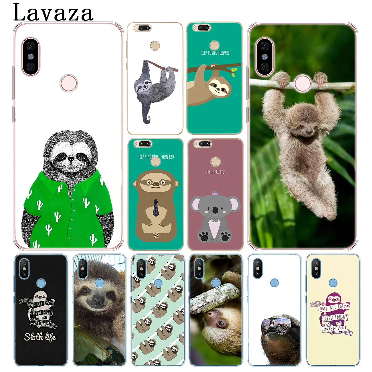 

Lavaza Cute sloth funny cartoon Hard Phone Case for Xiaomi Redmi k20 7A 6A 4A Note 7 5 6 Pro 4 4X Plus Cover