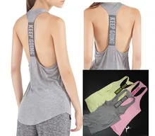 women Performance raceback sport tank tops loose fitness running breathable sports shirt workout quick dry vests