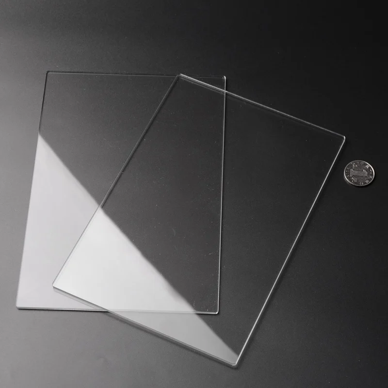 KiWarm Simple 2Pcs/set 3mm Clear Acrylic Cutting Plates