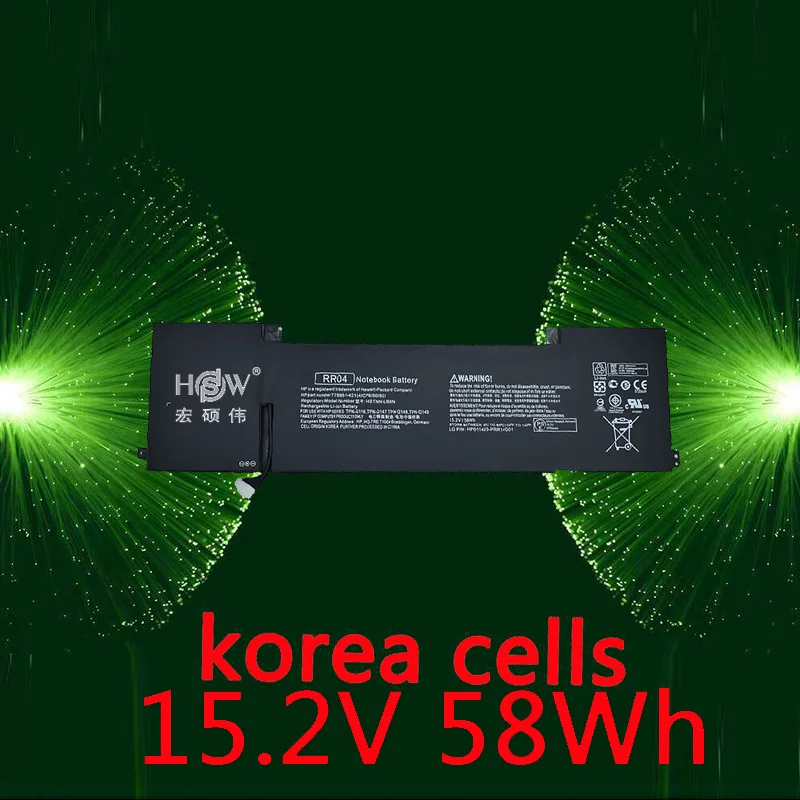 

HSW RR04 Battery for HP Omen 15 15-5014TX 778951-421 (4ICP6/60/80) TPN-W111 HSTNN-LB6N bateria akku