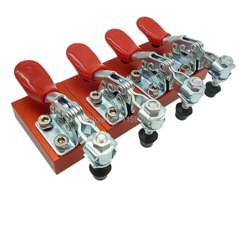 

4x Engraving Machine Fastening Platen CNC Router Fastening Platen Clamp Fixture Plate Woodwork Aluminum Plate Fixed High Quality