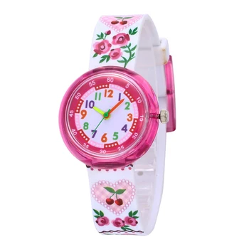 

watch kids 11 Designs Christmas Gift Cute Flower Girl Watch Children Fashion Watch SportS Jelly Cartoon New Boy reloj infantil