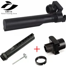 Охота AR15 Стиль запас АК Сторона складной приклад для адаптера переменного тока + Тактический 6-позиция со трубы запас буферная трубка(China)