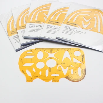 

Brand Yellow Drawing Template Geometric Template Ruler Mapping Drawing Tools Ruler Suitable For Student School Offics Stationery