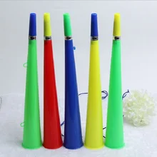 Большой размер Vuvuzelas пластиковый низкий голос воздушные рожки спортивные вентиляторы маленькие колонки Европейский футбольный вентилятор болельщики