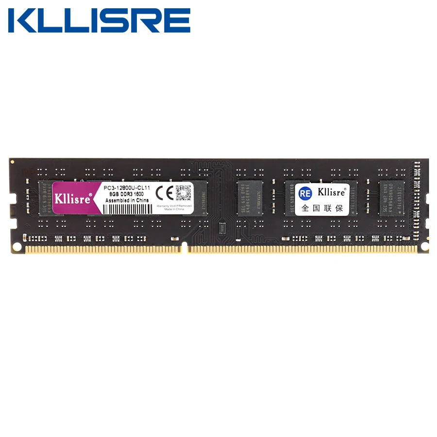 Kllisre DDR3 8 Гб 1600 МГц 1333 МГц оперативная память Настольный ПК DIMM