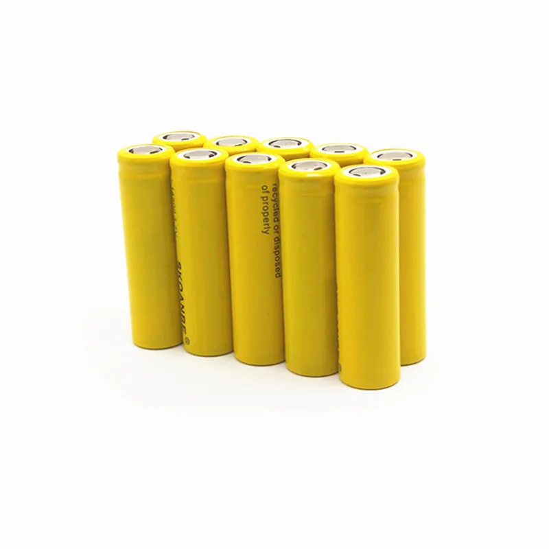 10 шт./лот 14500 желтый pingtou батареи AA 3,7 V литий-ионные аккумуляторы для светодиодный фонарик