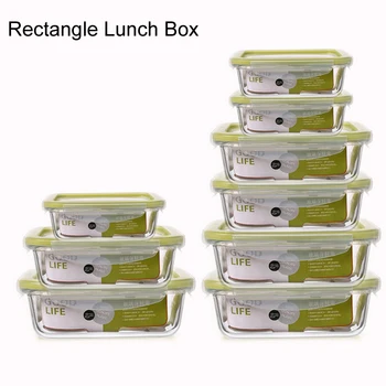 

Glass Meal Prep Containers Lunch Box Food Storage Containers BPA-free with Airtight Lids Glass Bento Box Microwave Freezer