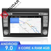 Isudar Car Multimedia Player Android 9 GPS 2 Din Sistema Stereo Per Fiat/Bravo 2007-2012 Octa Core 4 GB di RAM Radio am fm Wifi USB