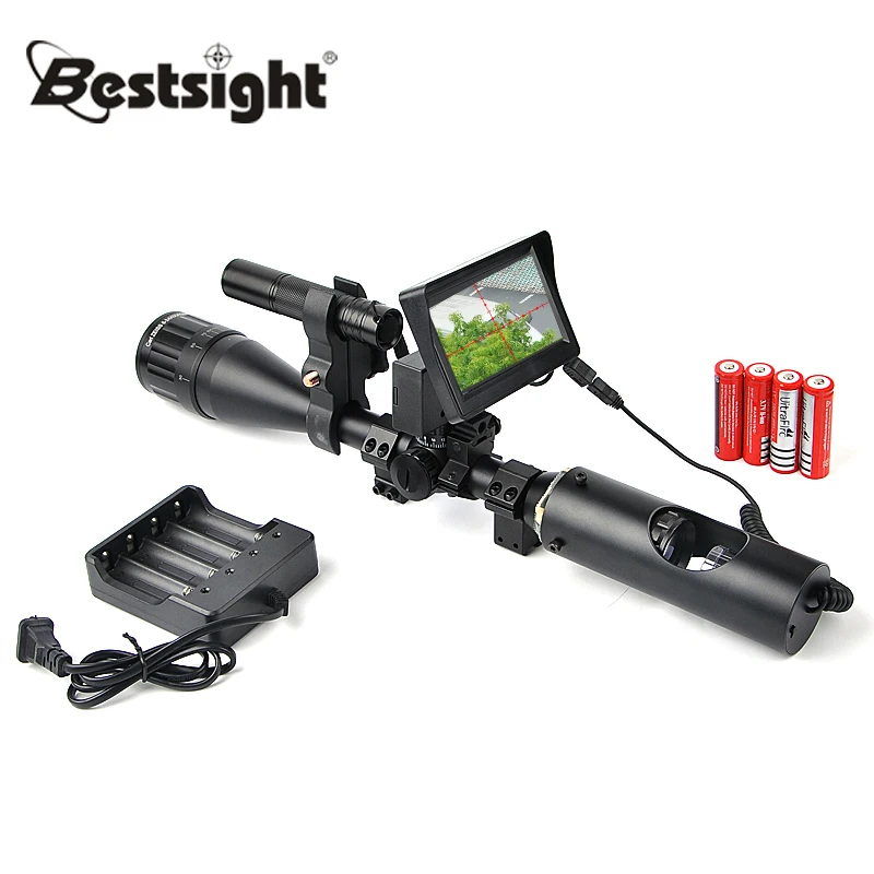 

Tactical Digital Infrared Night Vision Riflescope With Battery Charger LCD and IR Flashlight Night Sight Hunting Scopes