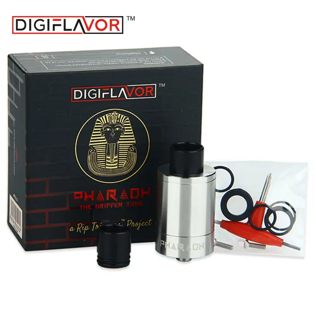 Original Digiflavor Pharaoh 25 Dripper Tank 3ml Capacity Airflow Control with 510 Thread Pharaoh