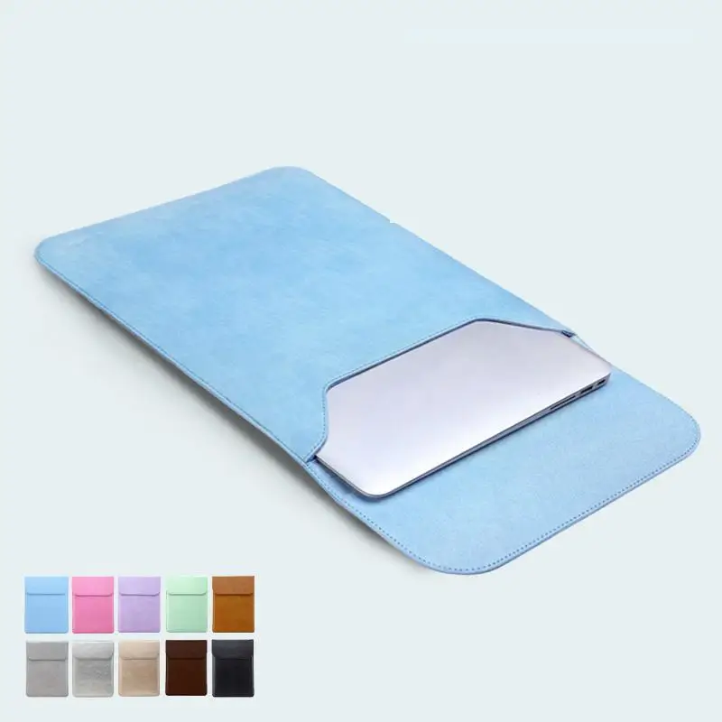 Premium PU Leather Flap Sleeve Bag Case Notebook Cover Pouch For Laptop 11" 12" 13.3" 15" Air Pro Tablet Compter