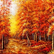 diy diamond painting scenery of fall autumn inlay out rhinestones pasted pictures home decoration accessories patchwork 40*30cm