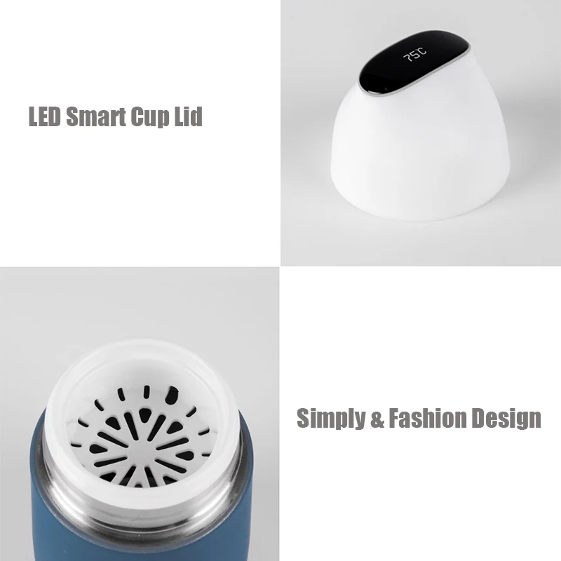 Xiaomi Smart CC mini 310ml Thermos cup bottle thermal kiss fish Insulated Mug Vacuum Touch mijia LED screen Temperature filter
