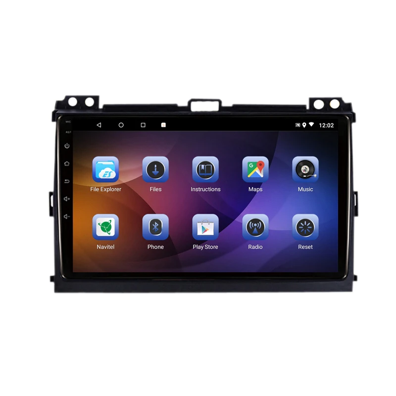 Top 9" 4G RAM 2.5D IPS 8 Core Android 9.1 Car DVD Multimedia Player GPS For Toyota Prado 120 Land Cruiser 2004-2009 radio navigation 16