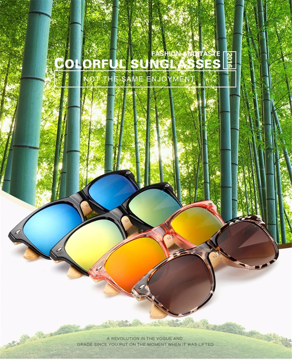 UCOOL 2017 New Brand Designer Bamboo Sunglasses Wood For Women Men Glasses Gafas Oculos Oculos De Sol Madeira  (18)