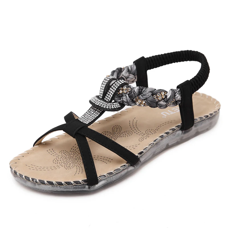 

Women Sandals 2018 Bohemia Slippers Summer Beach Sandals Women Soft Bottom Ladies Flat Sandals Shoes