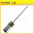12GA DC 3V 6V Long shaft axle Micro Electric Reduction Metal Gear Motor DIY engine 12GA N20 DC 3V 6V 12V 5-4000rpm mały metalowy motoreduktor na zdalne sterowanie samochód zdalnie sterowany model DIY silnik zabawki elektryczny zamek do drzwi
