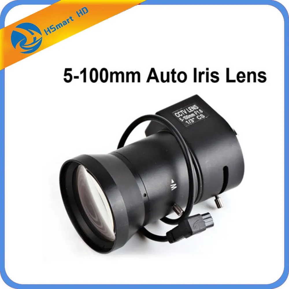 

Vari-Focal 5~100mm F1.6 1/3 Auto Iris CS mount DC Drive Lens for Security CCTV