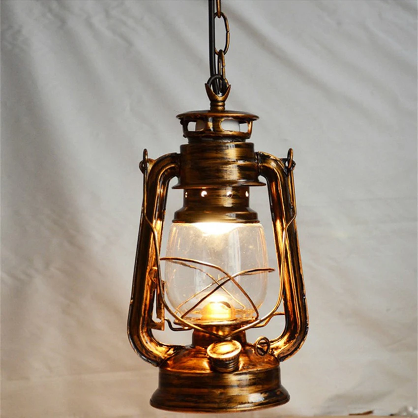 nordic nostalgic lantern edison pendant light vintage creative